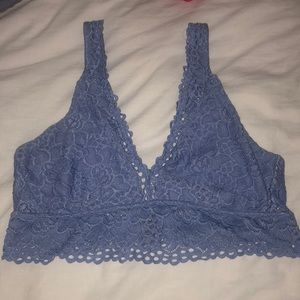 Aerie Blue periwinkle lace bralette